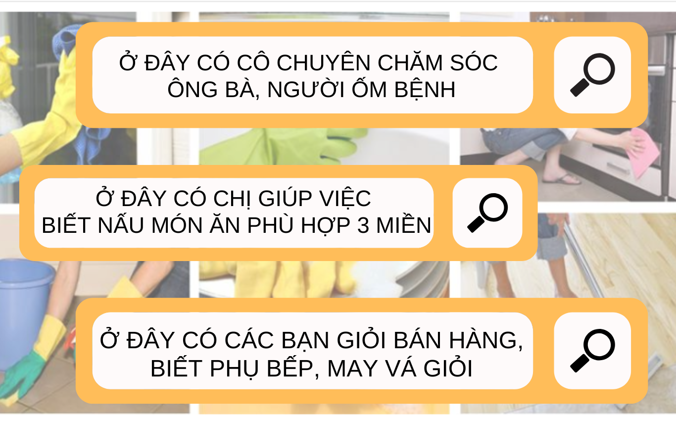 hội việc nhà cung ứng người giúp việc gia đình tận tâm