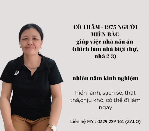 giúp việc nhà nấu ăn ngon