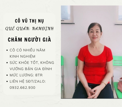 GIÚP VIỆC NHÀ, CHĂM ÔNG BÀ