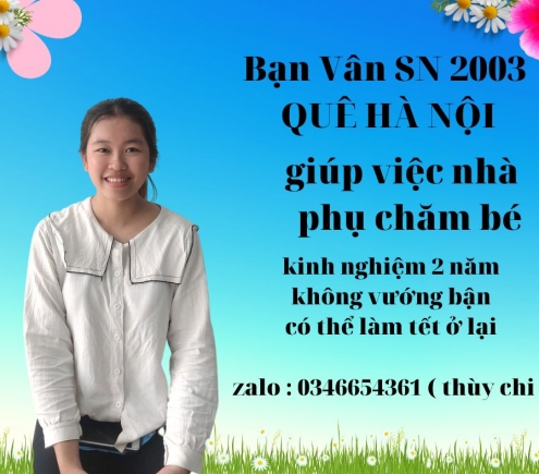 Bạn Vân SN 2003 QUÊ HÀ NỘI 0346654361