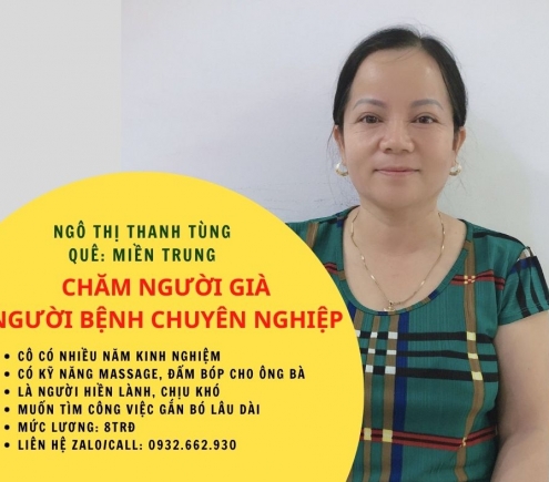 GIÚP VIỆC NHÀ, CHĂM ÔNG BÀ