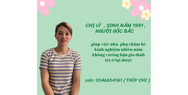 Chị Lý  , sinh năm 1991 , người gốc Bắc  0346654361