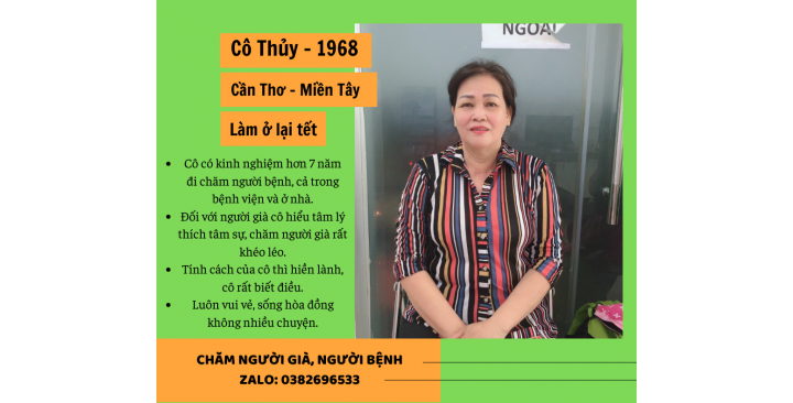 CÔ THỦY, CHĂM NGƯỜI GIÀ, CHĂM NGƯỜI BỆNH