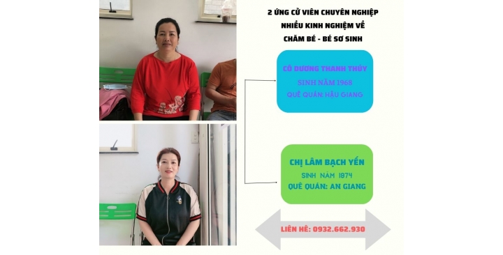 GIÚP VIỆC NHÀ, CHĂM BÉ